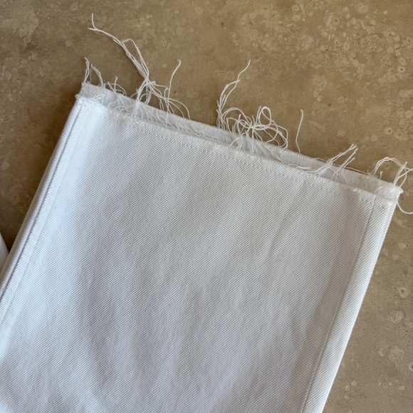 J Crew White Sailor Mid Rise Relaxed Demi Boot Jean Womens Size 27 Gold Buttons - Picture 12 of 16